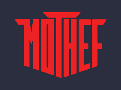 Mothef Shield lettering mothef shirt threadless tshirt type typography