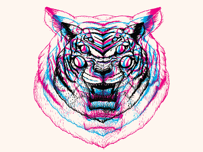 3D Tigress at Cotton Bureau 3d bureau cotton shirt tiger tigress tshirt