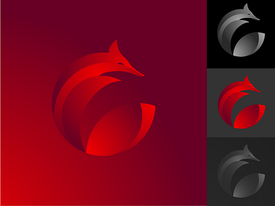 Fox Icon - EG Monogram black f1 fox gradient graphic system gray logo mexico monogram monterrey racing red
