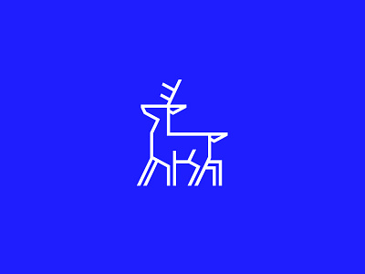 Blue Deer Icon