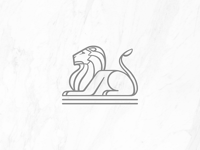 Marble Lion architecture branding icon illustration king lineart lion lion logo logo logotype marble regal