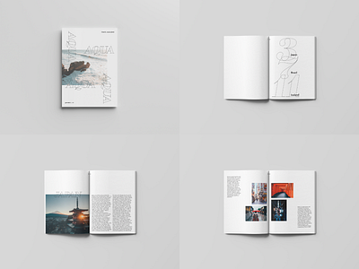 AQUA | Conceptual Magazine design indesign layout layoutdesign magazine magazine cover magazine design magazine layout photography travel