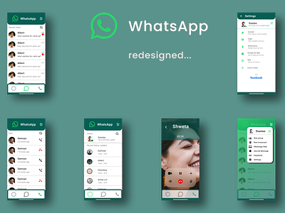 Whatsapp redesigned redesign ui uiux whatsapp whatsapp redesign xd