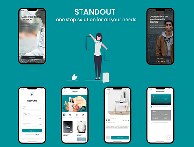 STANDOUT among your peers brand ecommerce fashion flight furniture mobile out shopping stand ui ux web