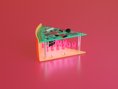 Raspberry Pi blender3d illustration