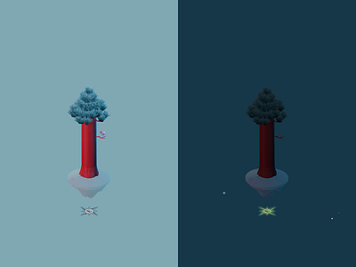 Tree game progress blender3d game art illustration