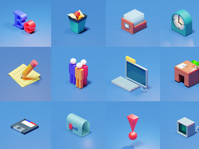 BeOS wallpapers blender3d iconography illustration ui