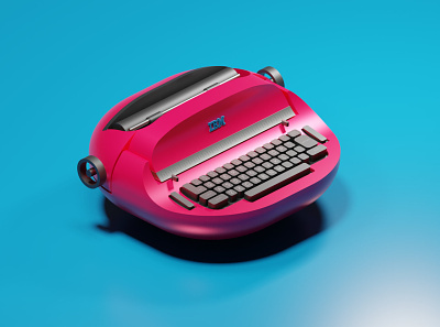 The IBM Selectric typewriter, 2021 limited edition. blender3d illustration