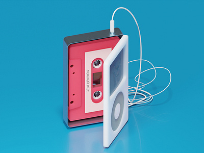 iPod, 1986 edition blender3d illustration