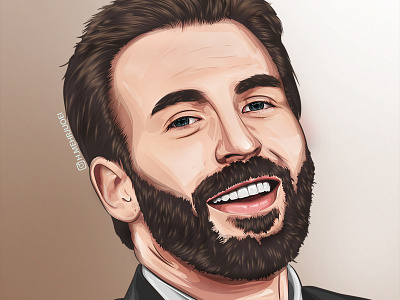 Vexel for Chris Evans illustration painting vector vexel vexelart