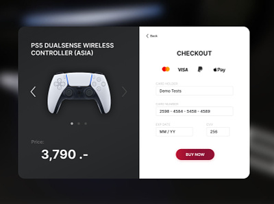 Daily UI 002/100 - Credit Card Checkout dailyui