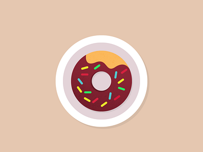 Donut! delicious donut illustration sprinkles