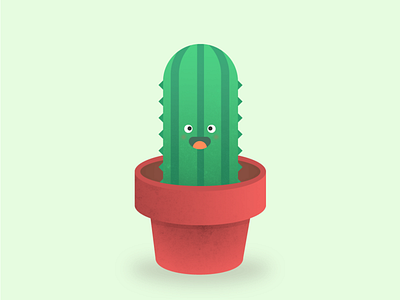 Cute lil' cactus. 30daychallenge cactus cute green illustration plant