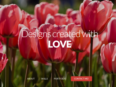 Portfolio Header about contact design designer graphic header portfolio responsive skills web