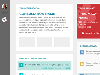 Consultations Dashboard application dashboard design designer graphic web website