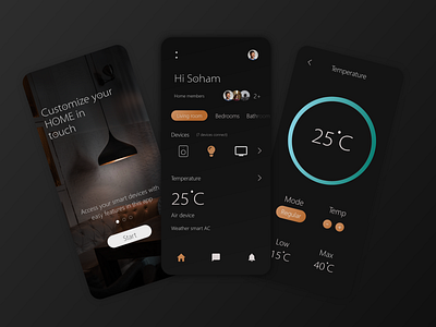 Smart home app app app design design graphic design smart home app ui