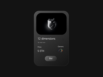 NFT card app app design design graphic design nft ui ux