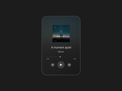 Music player widget