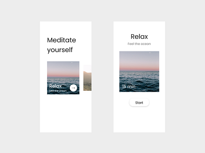 Meditation app app app design design graphic design meditation app minimialist ui ux