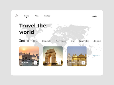 Travelling website app app design design graphic design travelling web ui ux
