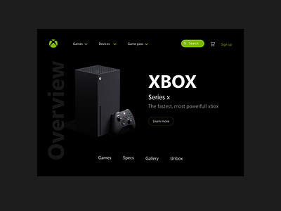 Xbox web - console home page