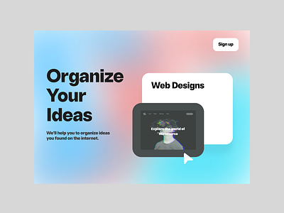 Ideas organizer app app design design graphic design ideas organizer product design ui ux