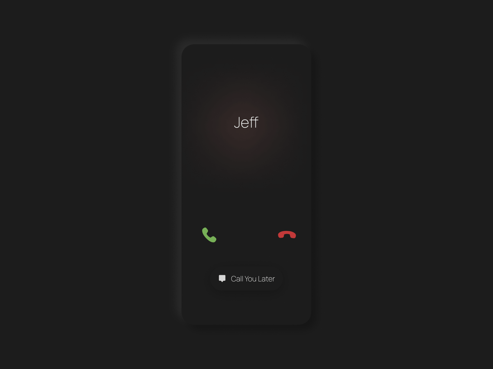 Jeff calling