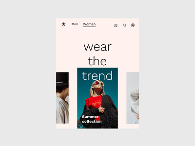 Fashion app design