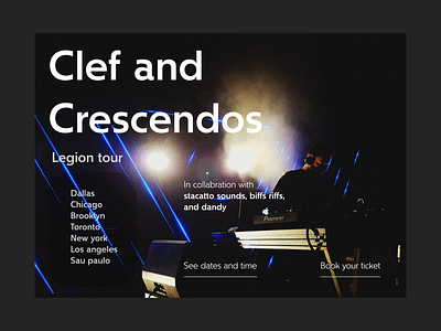 Concert web page