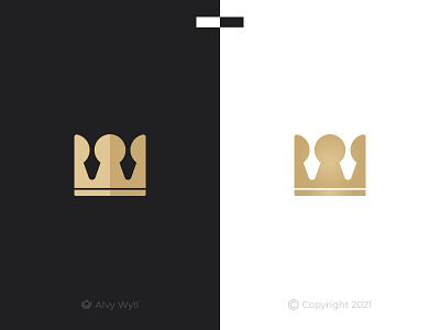 Keyhole King Logo app art branding crown design flat graphic design icon illustration keyhole king logo minimal protection safe safety security system unlock