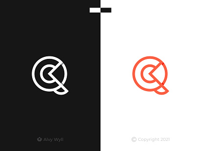 Stylish QC CQ Logo art brand branding design flat font graphic design icon illustration initilas letter logo minimal minimalist mode modern monogram monoline simple