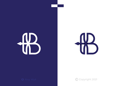 IB Spear Logo arrow art branding design dinasty flat fonnt graphic design ib icon illustration lance leter logo minimal modern natique war warrior weapon