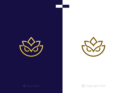 Owl Lotus Logo animal art beauty bird branding design flat flower fly graphic design icon illustration logo lotus minimal mode monoline night owl tulip