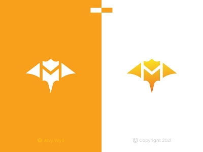 M Stingray King Logo animal art branding design fauna flat food graphic design icon illustration king letter logo m minimal ocean queen royal sea stingray