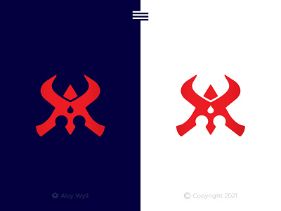 AY Samurai Logo art branding design flat font graphic design helmet icon illustration initials katana king knight letter logo minimal red samurai sparta warrior