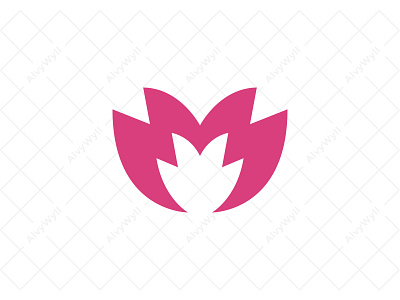 Letter M Tulip Logo art branding design flat flower font fresh graphic design icon initial letter logo logotype m mark minimal nature romance tulip typography