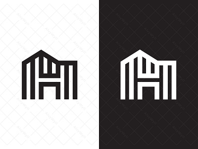 Letter H Building Logo apartment art branding building design estate flat graphic design h holiday home hotel house icon letter logo minimal real tour villa