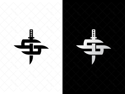 S Samurai Logo art branding design flat font graphic design icon initial katana kingdom letter logo minimal modern ninja royal s samurai typography weapon