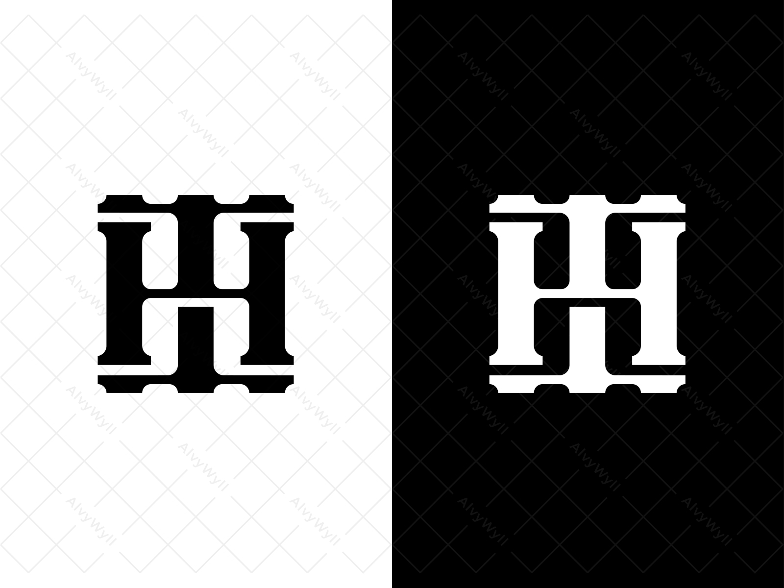 HT Letter Pillar Logo by Alvy Wyll on Dribbble