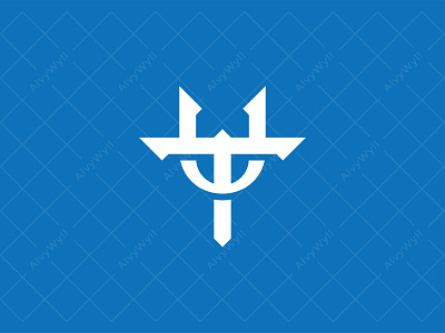 Letter TU Trident Logo For Sale