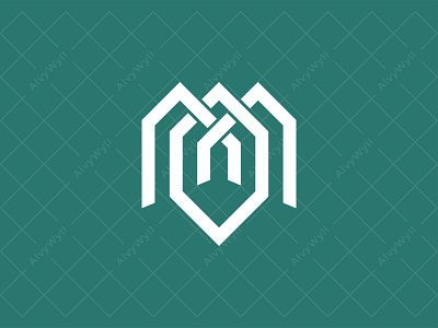 MO Property Logo For Sale art branding building design estate flat graphic design icon illustration letter logo minimal mo modern monogram monoline om property real simple
