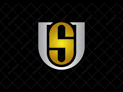 Luxury SU Shield Logo For Sale art branding consulting defense design flat graphic design icon illustration logo minimal modern protection s shield simple strong su u us