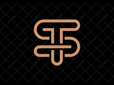 Stylish ST TS Logo For Sale art branding design elegant flat font graphic design icon illustration initials letter logo minimal monogram monoline simple st stylish ts typography