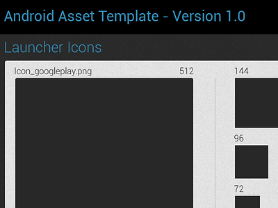 Android Template Preview icon preview psd template ui