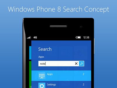 Windows Phone 8 Search Concept 8 concept concepts phone search ui user experience user interface ux windows