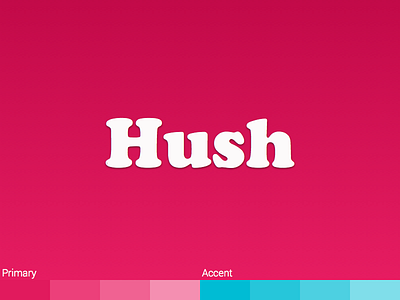 Hush brand flat logo