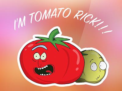 I'M TOMATO RICK!!!!!!!!!!!!!!!!!!!! sticker stickermule