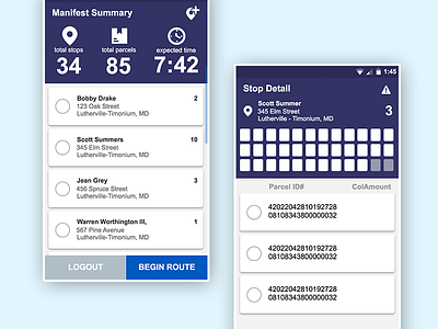 Delivery Concepts android concept delivery ui ux