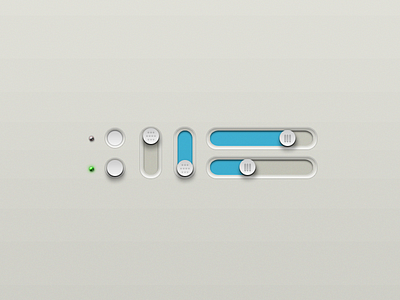 Buttons and Sliders (with PSD) button clean minimal psd swag ui