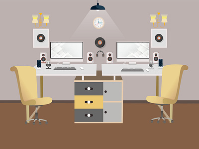 Working set up illustration.